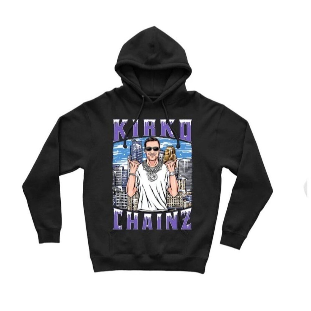 Kirko Chainz Black Unisex Modern Rockstars Hoodie Sweatshirt w/Pocket Size 2XL